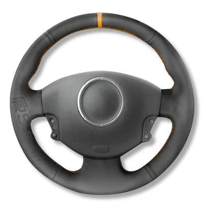 Couvre Volant Megane 2 Cuir Alcantara 38cm - vue de face 2 - Becquet Voiture
