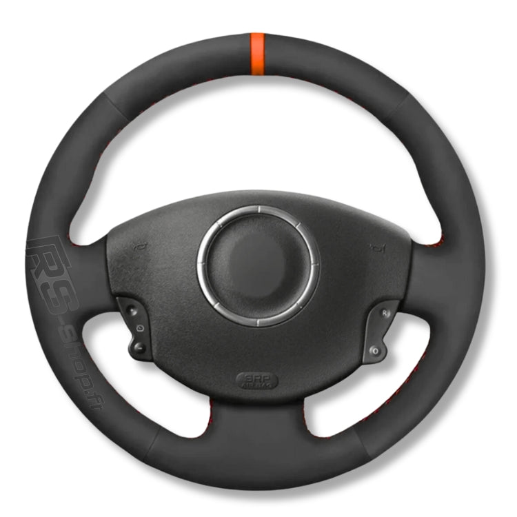 Couvre Volant Megane 2 Cuir Alcantara 38cm - vue de face - Becquet Voiture