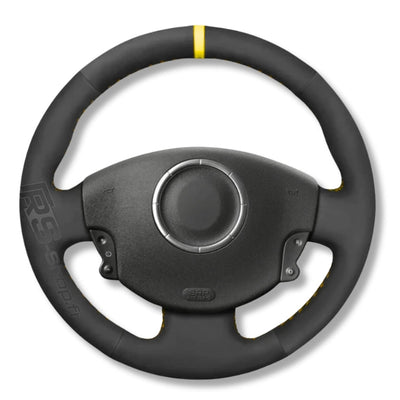 Couvre Volant Megane 2 Cuir Alcantara 38cm - vue rapprochée - Becquet Voiture