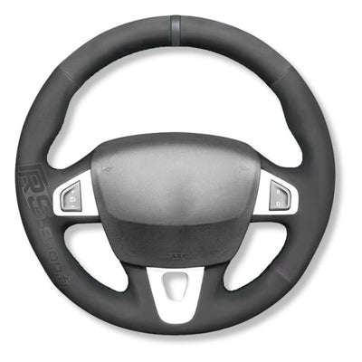 Couvre Volant Megane 3 RS Cuir Alcantara 38cm - en situation - Becquet Voiture