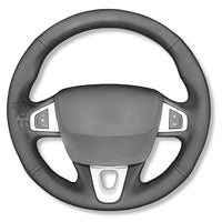 Couvre Volant Megane 3 RS Cuir Alcantara 38cm - installé sur véhicule 2 - Becquet Voiture