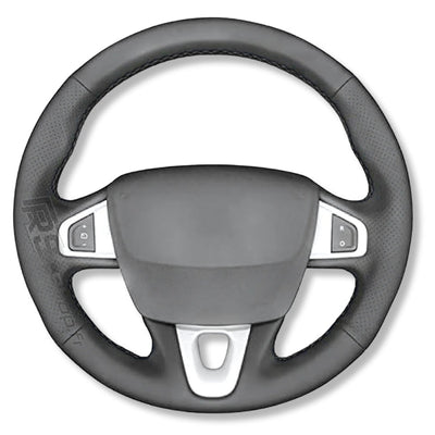 Couvre Volant Megane 3 RS Cuir Alcantara 38cm - installé sur véhicule 2 - Becquet Voiture