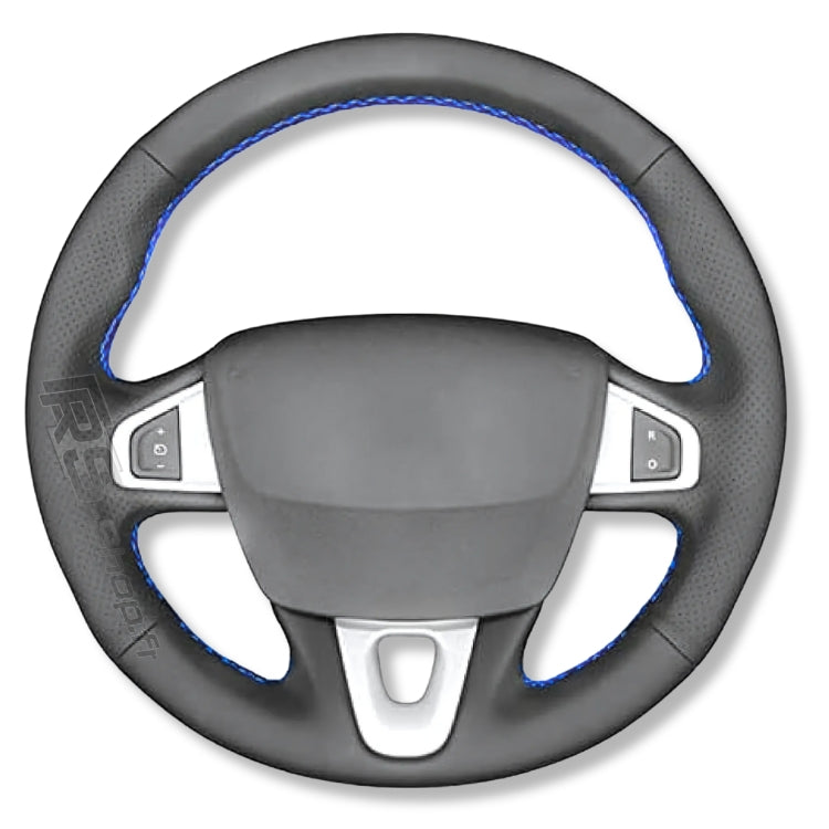 Couvre Volant Megane 3 RS Cuir Alcantara 38cm - vue arrière 2 - Becquet Voiture
