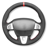 Couvre Volant Megane 3 RS Cuir Alcantara 38cm - vue de face 2 - Becquet Voiture
