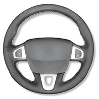 Couvre Volant Megane 3 RS Cuir Alcantara 38cm - vue de profil 2 - Becquet Voiture