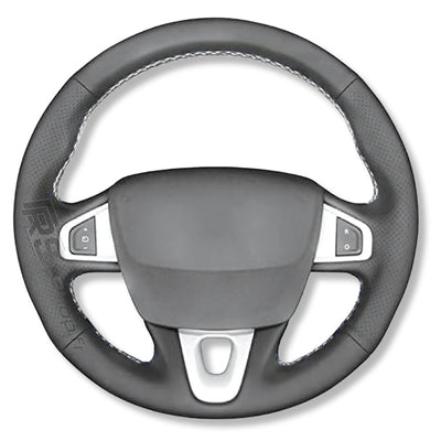 Couvre Volant Megane 3 RS Cuir Alcantara 38cm - vue de profil 2 - Becquet Voiture