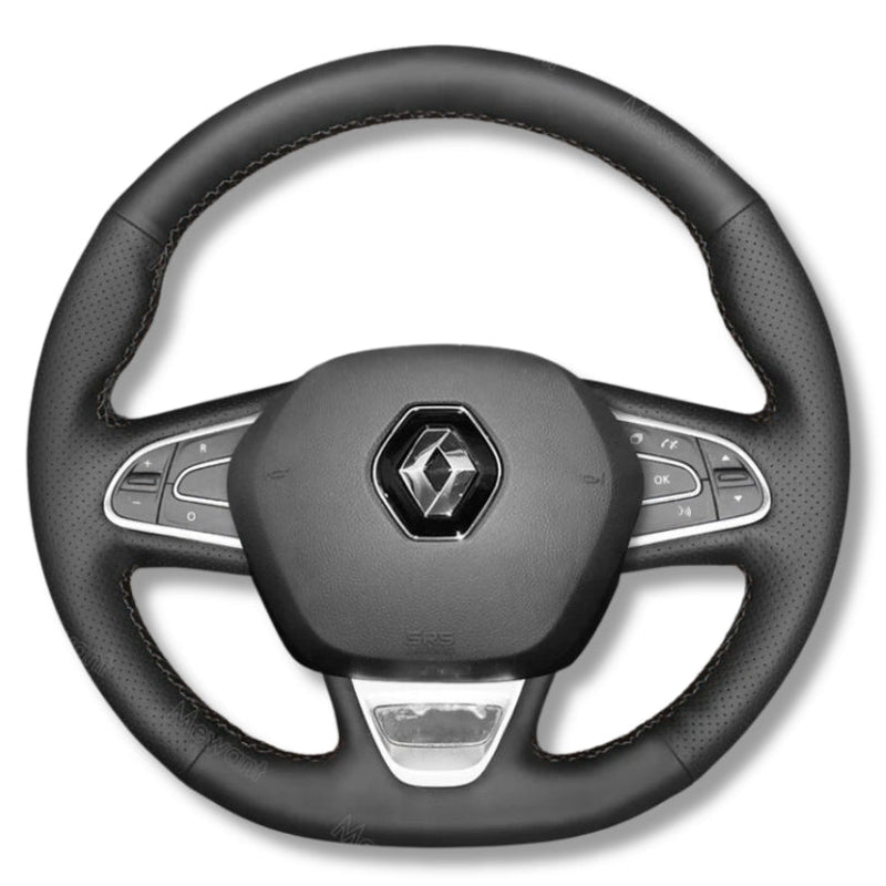 Couvre Volant Megane 4 Cuir Alcantara 38cm - détail du montage - Becquet Voiture