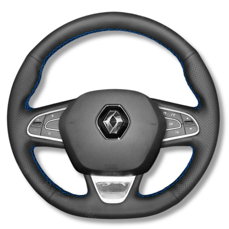 Couvre Volant Megane 4 Cuir Alcantara 38cm - en situation - Becquet Voiture