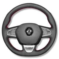 Couvre Volant Megane 4 Cuir Alcantara 38cm - vue de face 2 - Becquet Voiture