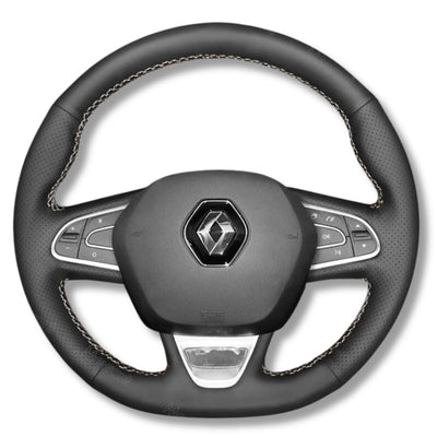 Couvre Volant Megane 4 Cuir Alcantara 38cm - vue rapprochée - Becquet Voiture