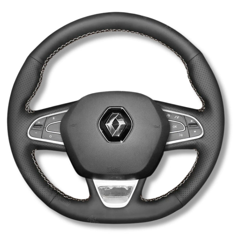 Couvre Volant Megane 4 Cuir Alcantara 38cm - vue rapprochée - Becquet Voiture