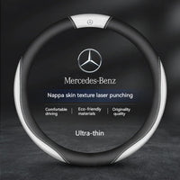 Couvre Volant Mercedes en Cuir - installé sur véhicule - Becquet Voiture