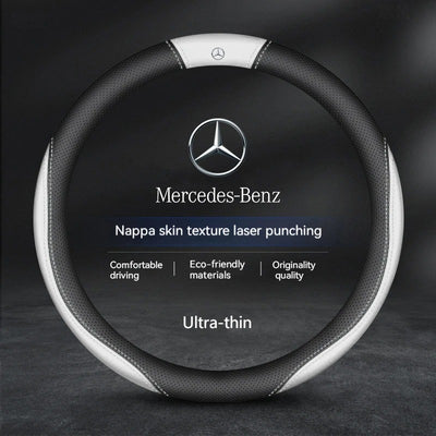 Couvre Volant Mercedes en Cuir - installé sur véhicule - Becquet Voiture