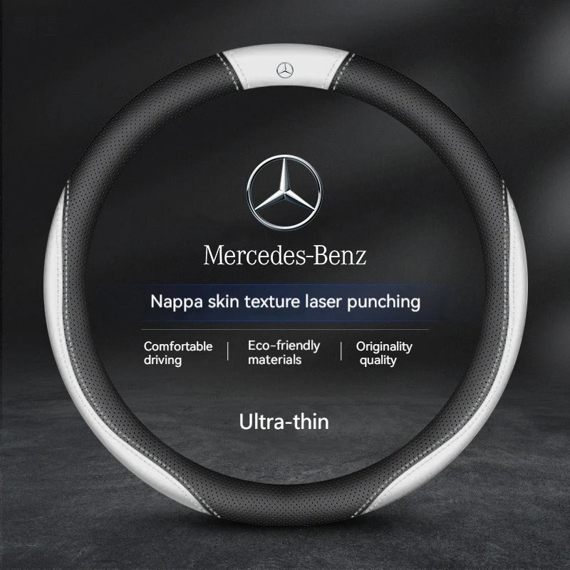 Couvre Volant Mercedes en Cuir - installé sur véhicule - Becquet Voiture
