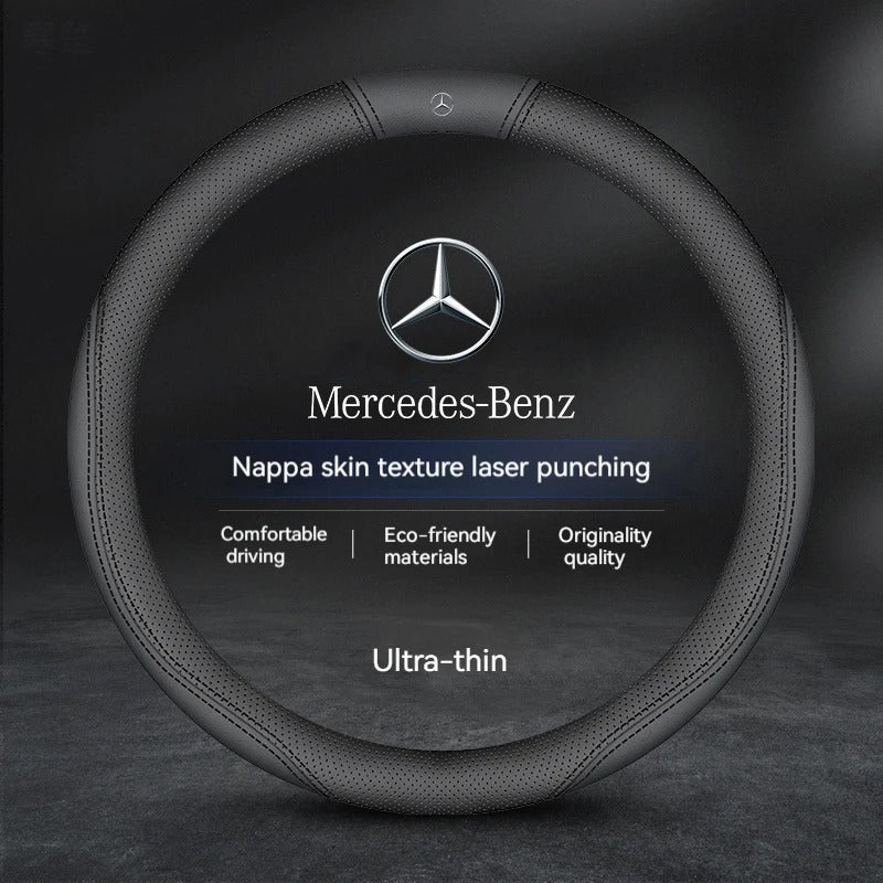 Couvre Volant Mercedes en Cuir - vue arrière - Becquet Voiture