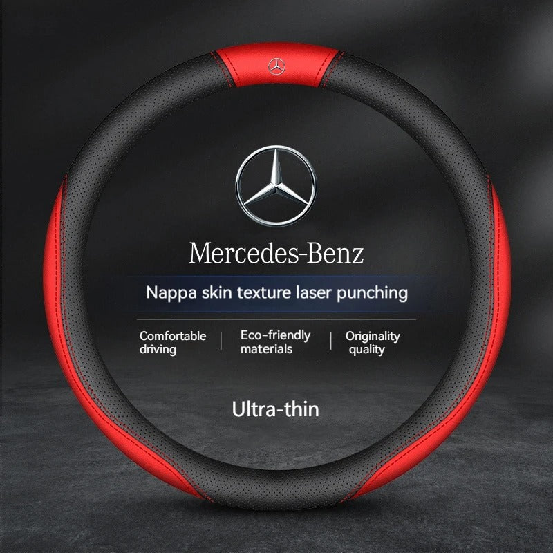Couvre Volant Mercedes en Cuir - vue de face - Becquet Voiture