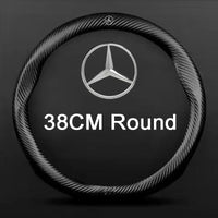 Couvre Volant Mercedes Fibre de Carbone - détail du montage - Becquet Voiture