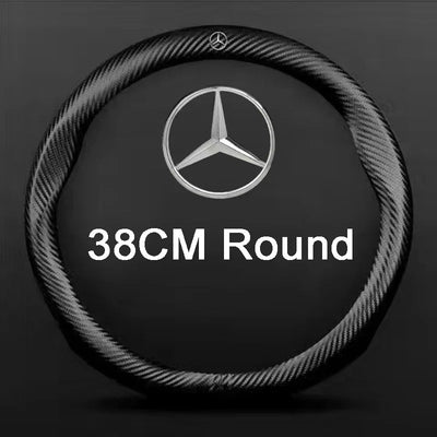 Couvre Volant Mercedes Fibre de Carbone - détail du montage - Becquet Voiture