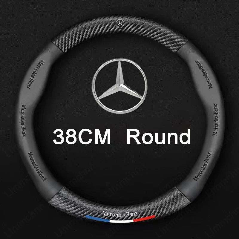 Couvre Volant Mercedes Fibre de Carbone - vue arrière - Becquet Voiture