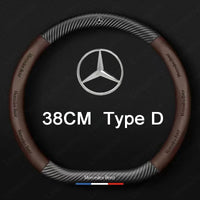Couvre Volant Mercedes Fibre de Carbone - vue rapprochée - Becquet Voiture