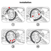 Couvre volant Mercedes - vue de face 2 - Becquet Voiture