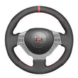 Couvre Volant Nissan GTR Alcantara Surpiqûres Rouges