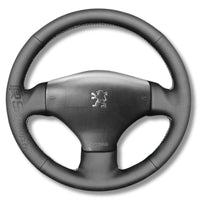 Couvre Volant Peugeot 206 Cuir Surpiqué - vue arrière - Becquet Voiture
