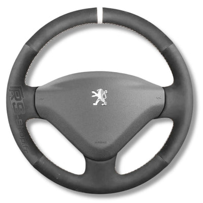 Couvre Volant Peugeot 307 Cuir Alcantara - vue arrière - Becquet Voiture