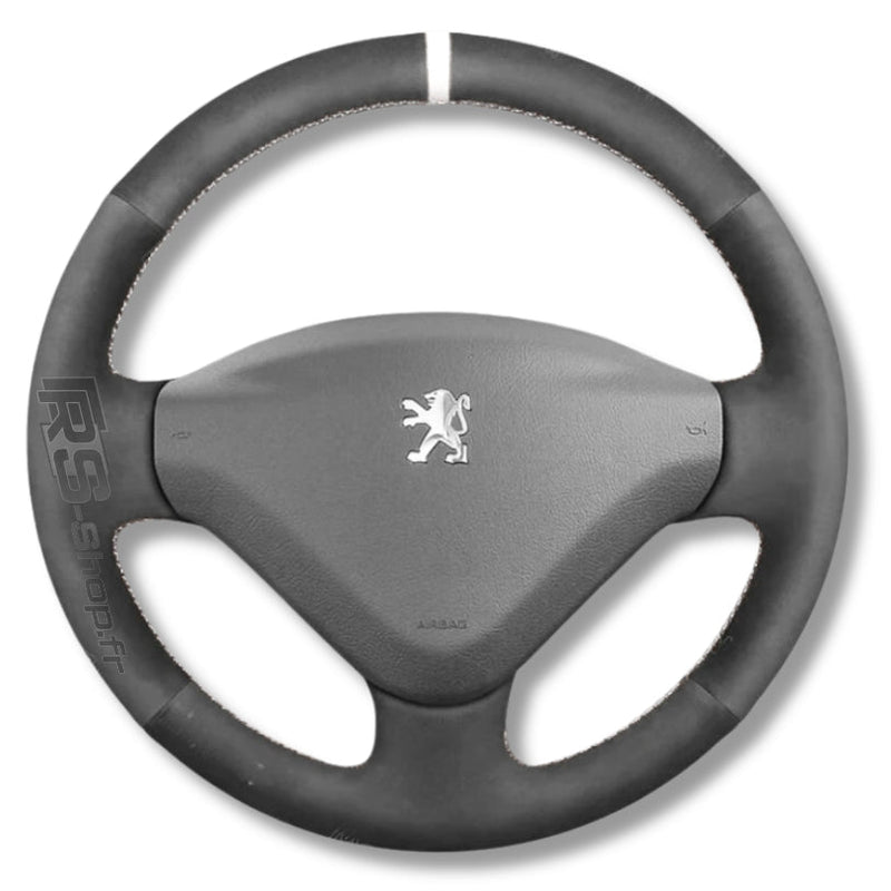 Couvre Volant Peugeot 307 Cuir Alcantara - vue arrière - Becquet Voiture