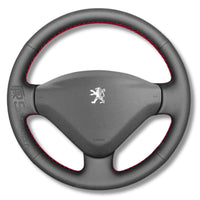 Couvre Volant Peugeot 307 Cuir Alcantara - vue de face - Becquet Voiture