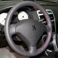 Couvre Volant Peugeot 307 Cuir Alcantara - vue de profil - Becquet Voiture