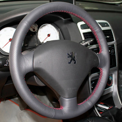 Couvre Volant Peugeot 307 Cuir Alcantara - vue de profil - Becquet Voiture