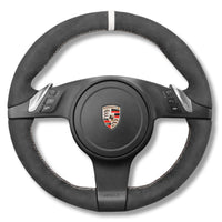 Couvre Volant Porsche 911 991.1 Alcantara - installé sur véhicule - Becquet Voiture