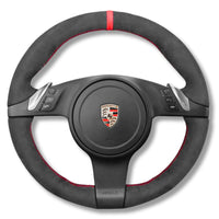 Couvre Volant Porsche 911 991.1 Alcantara - vue de face - Becquet Voiture