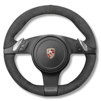 Couvre Volant Porsche 911 991.1 Alcantara - vue de trois-quarts - Becquet Voiture