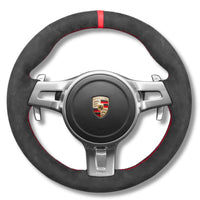 Couvre Volant Porsche 911 991.1 Alu Surpiqûres - vue de face - Becquet Voiture