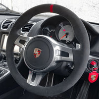 Couvre Volant Porsche 911 991.1 Alu Surpiqûres - vue de profil - Becquet Voiture