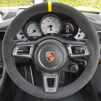 Couvre Volant Porsche 911 991.2 982 Alcantara Surpiqures - vue arrière - Becquet Voiture