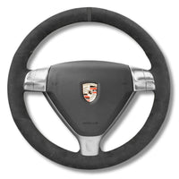Couvre Volant Porsche 911 997 Alcantara Surpiqures - vue arrière - Becquet Voiture