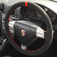 Couvre Volant Porsche 911 997 Alcantara Surpiqures - vue de profil - Becquet Voiture