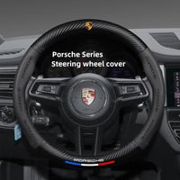 Couvre volant Porsche fibre de carbone - vue de face - Becquet Voiture