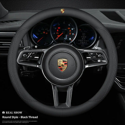Couvre volant Porsche - vue arrière - Becquet Voiture