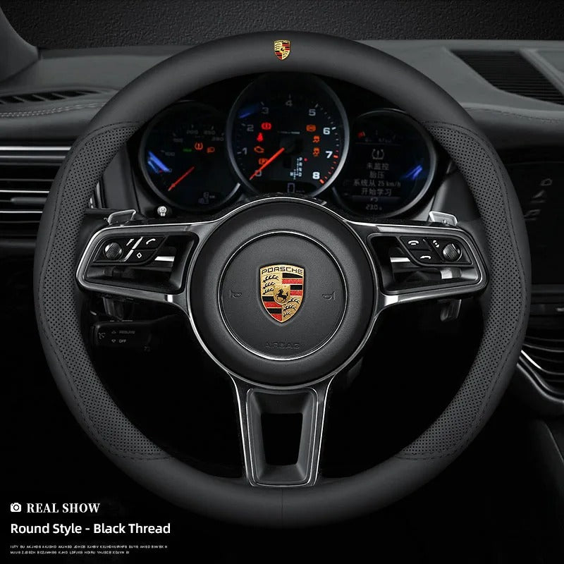 Couvre volant Porsche - vue arrière - Becquet Voiture