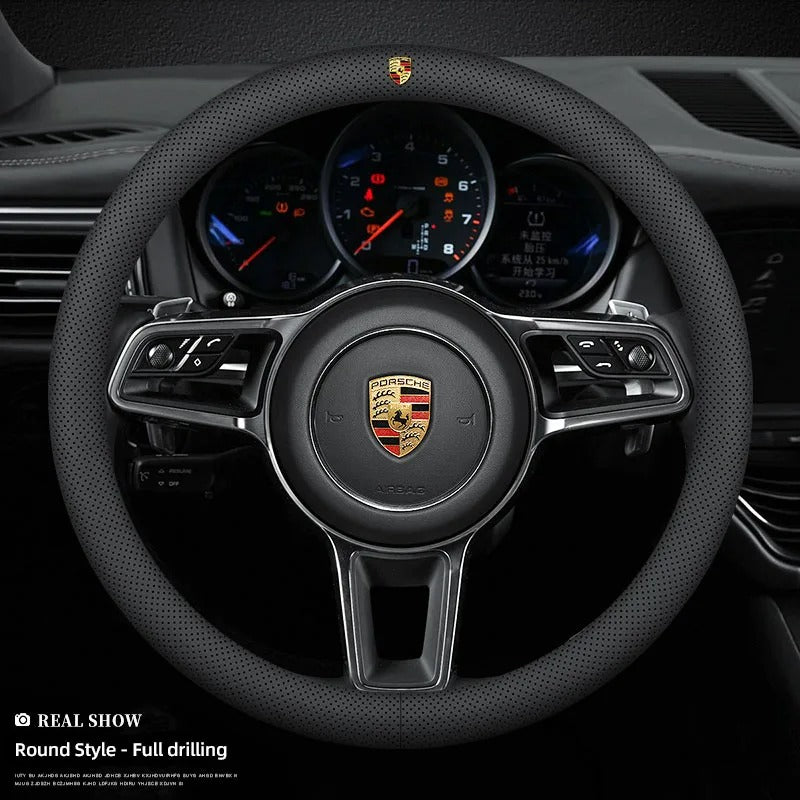 Couvre volant Porsche - vue de profil - Becquet Voiture