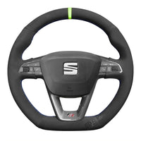 Couvre Volant Seat Leon Cupra FR Surpiqûres Personnalisables - vue arrière - Becquet Voiture