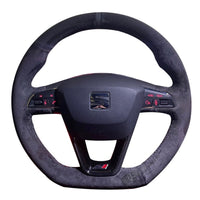 Couvre Volant Seat Leon Cupra FR Surpiqûres Personnalisables - vue de face - Becquet Voiture