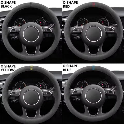 Couvre volant universel alcantara - vue arrière - Becquet Voiture