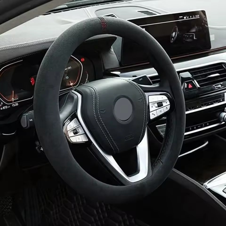 Couvre volant universel alcantara - vue de face - Becquet Voiture