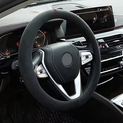 Couvre volant universel alcantara - vue de face - Becquet Voiture
