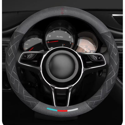 Couvre volant universel daim - vue de face - Becquet Voiture